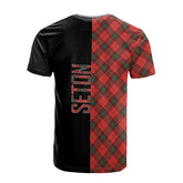 Seton Modern Tartan T-Shirt Half of Me - Cross Style
